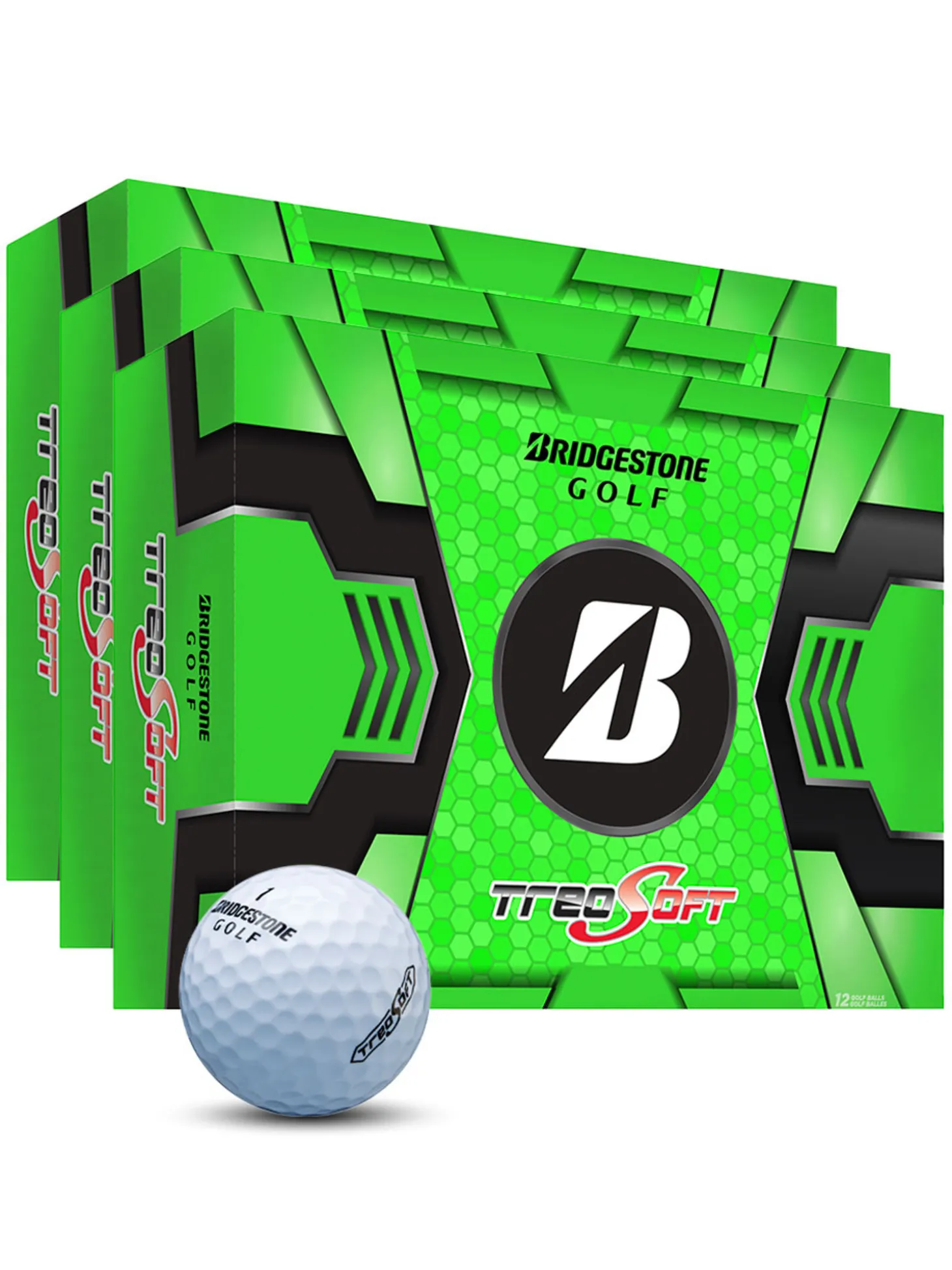 Bridgestone Treosoft Golf Balls - 3 Dozen
