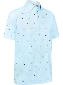 Callaway All Over Birdie Polo - Arctic Paradise