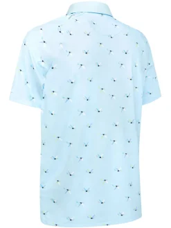 Callaway All Over Birdie Polo - Arctic Paradise