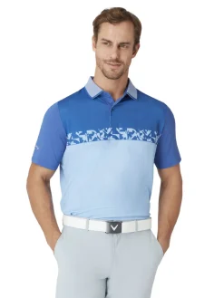 Callaway Oxford Block Polo - Galaxy Blue