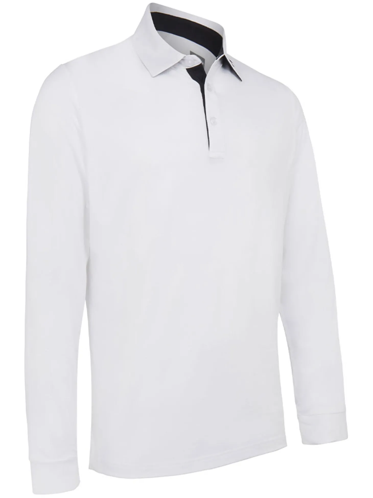 Callaway SwingTech Long Sleeve Performance Polo - Bright White