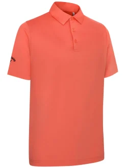 Callaway SwingTech Solid Polo - Spiced Coral