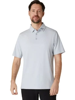 Callaway Ventilated Classic Jacquard Golf Polo - Grey Dawn