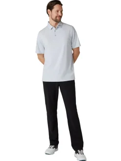 Callaway Ventilated Classic Jacquard Golf Polo - Grey Dawn