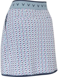 Callaway Women's Chev Geo 17-Inch Wrap Skort - Flint Stone