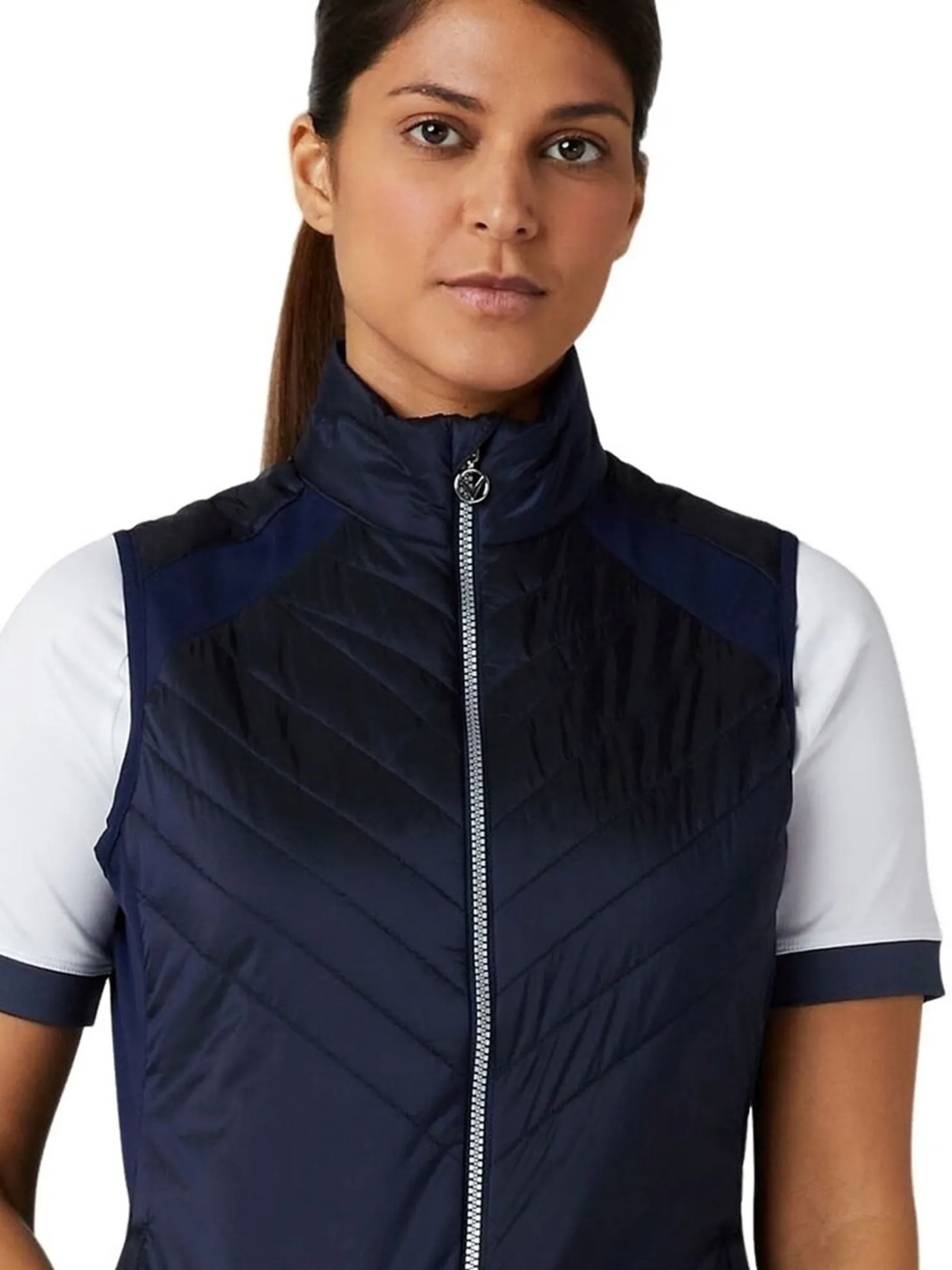 Callaway Women's Chev Primaloft Vest - Peacoat