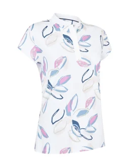 Callaway Women's Linear Petals Polo - Bright White