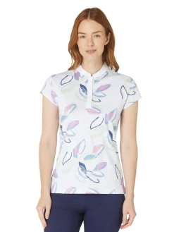 Callaway Women's Linear Petals Polo - Bright White