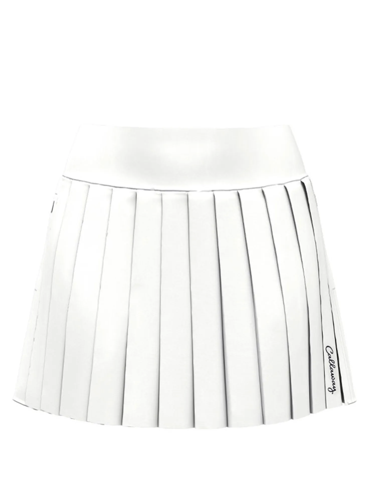 Callaway Women's Pleat High Waist 16-Inch Skort - Brilliant White