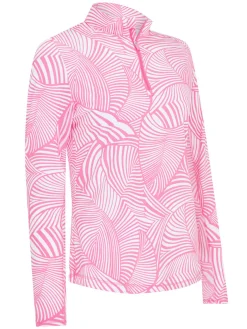 Callaway Women's Stencil Floral Sun Protection Top - Cheeky Pink