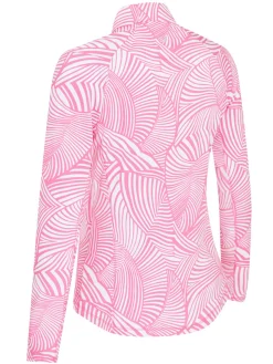 Callaway Women's Stencil Floral Sun Protection Top - Cheeky Pink