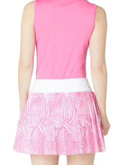 Callaway Women's Stencil High Waist 16-Inch Skort - Cheeky Pink