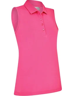 Callaway Women's Tournament Sleeveless Polo - Cheeky Pink