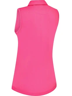 Callaway Women's Tournament Sleeveless Polo - Cheeky Pink
