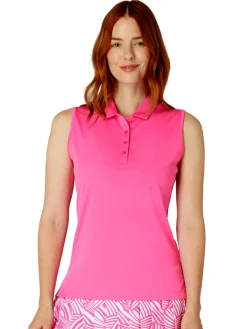 Callaway Women's Tournament Sleeveless Polo - Cheeky Pink