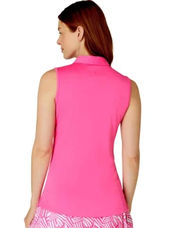 Callaway Women's Tournament Sleeveless Polo - Cheeky Pink