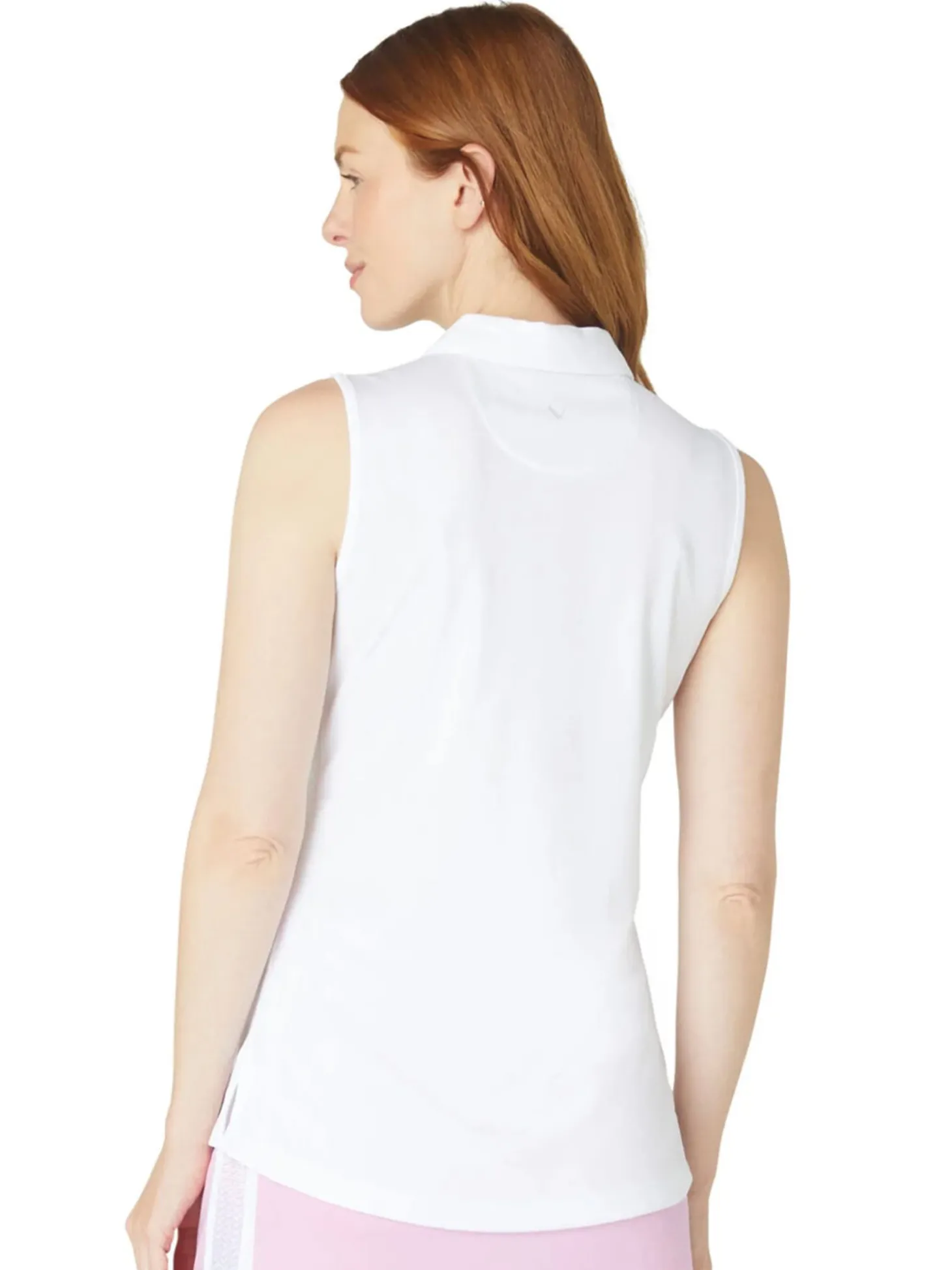 Callaway Women's Tournament Sleeveless Polo - Bright White