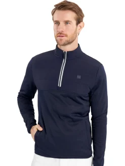 Calvin Klein Atlantic Hybrid Half Zip - Navy
