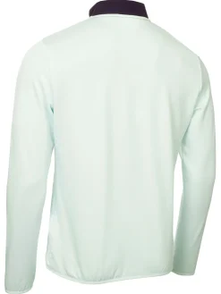 Calvin Klein Atlantic Hybrid Half Zip - Light Jade/Navy