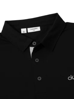 Calvin Klein Bayard Long Sleeve Polo - Black