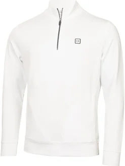 Calvin Klein Concord Half Zip Sweater - White