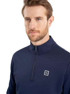 Calvin Klein Concord Half Zip Sweater - Navy