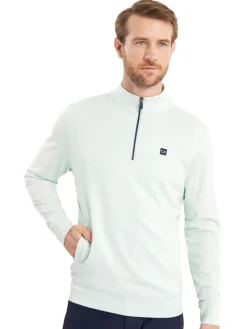 Calvin Klein Concord Half Zip Sweater - Light Jade