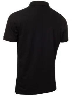 Calvin Klein Cotton Blend Quad Polo - Black