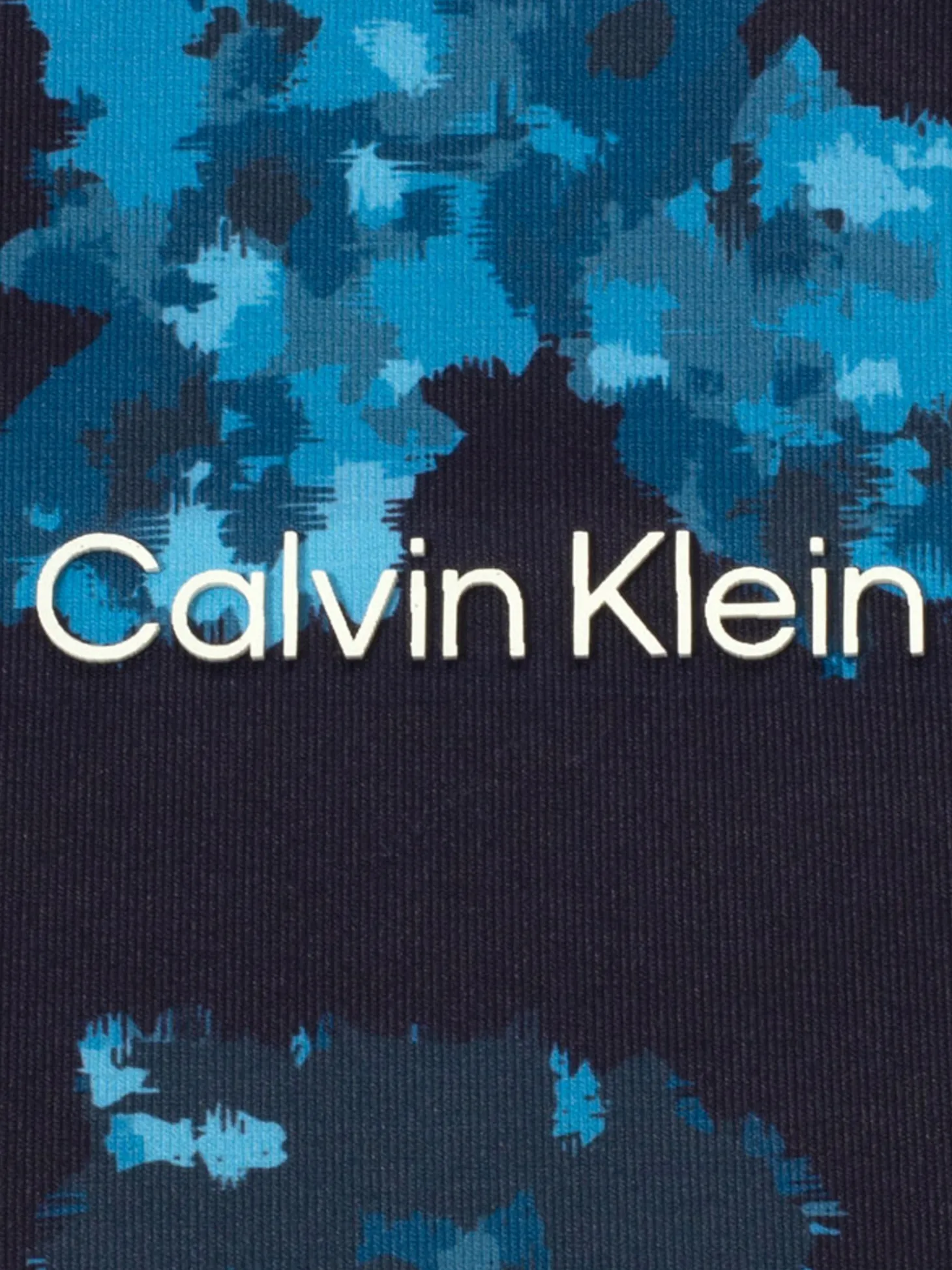 Calvin Klein Cyber Floral Print Polo Shirt - Navy