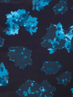 Calvin Klein Cyber Floral Print Polo Shirt - Navy