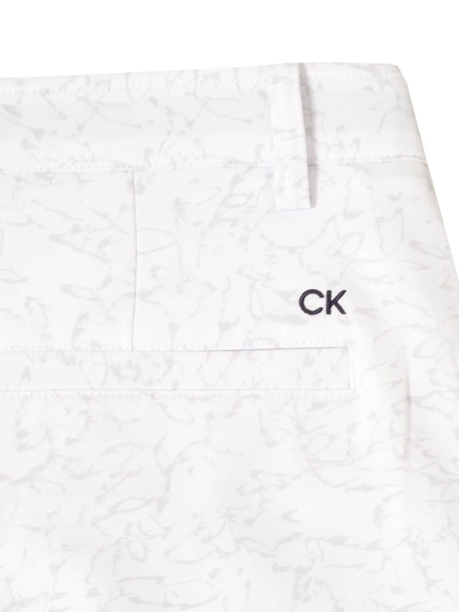 Calvin Klein Printed Bullet Regular Fit Stretch Short - White