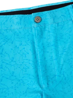 Calvin Klein Printed Bullet Regular Fit Stretch Short - Aquarius