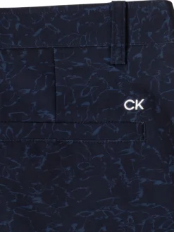 Calvin Klein Printed Bullet Regular Fit Stretch Short - Navy