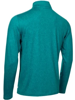 Calvin Klein Printed Newport 1/4-Zip - Sea Green