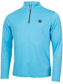 Calvin Klein Westgate Half Zip - Aquarius