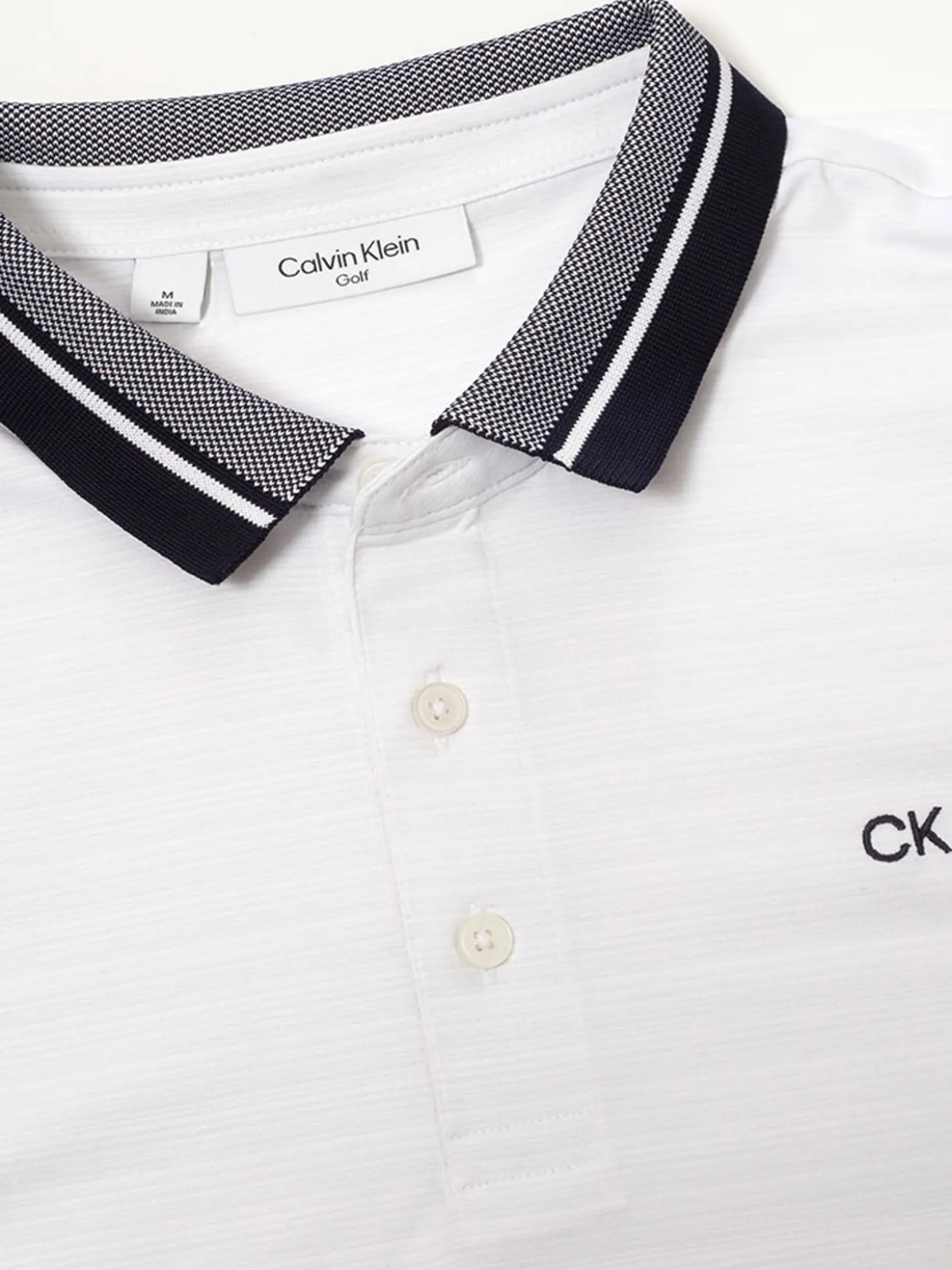 Calvin Klein Whisper Polo Shirt - White