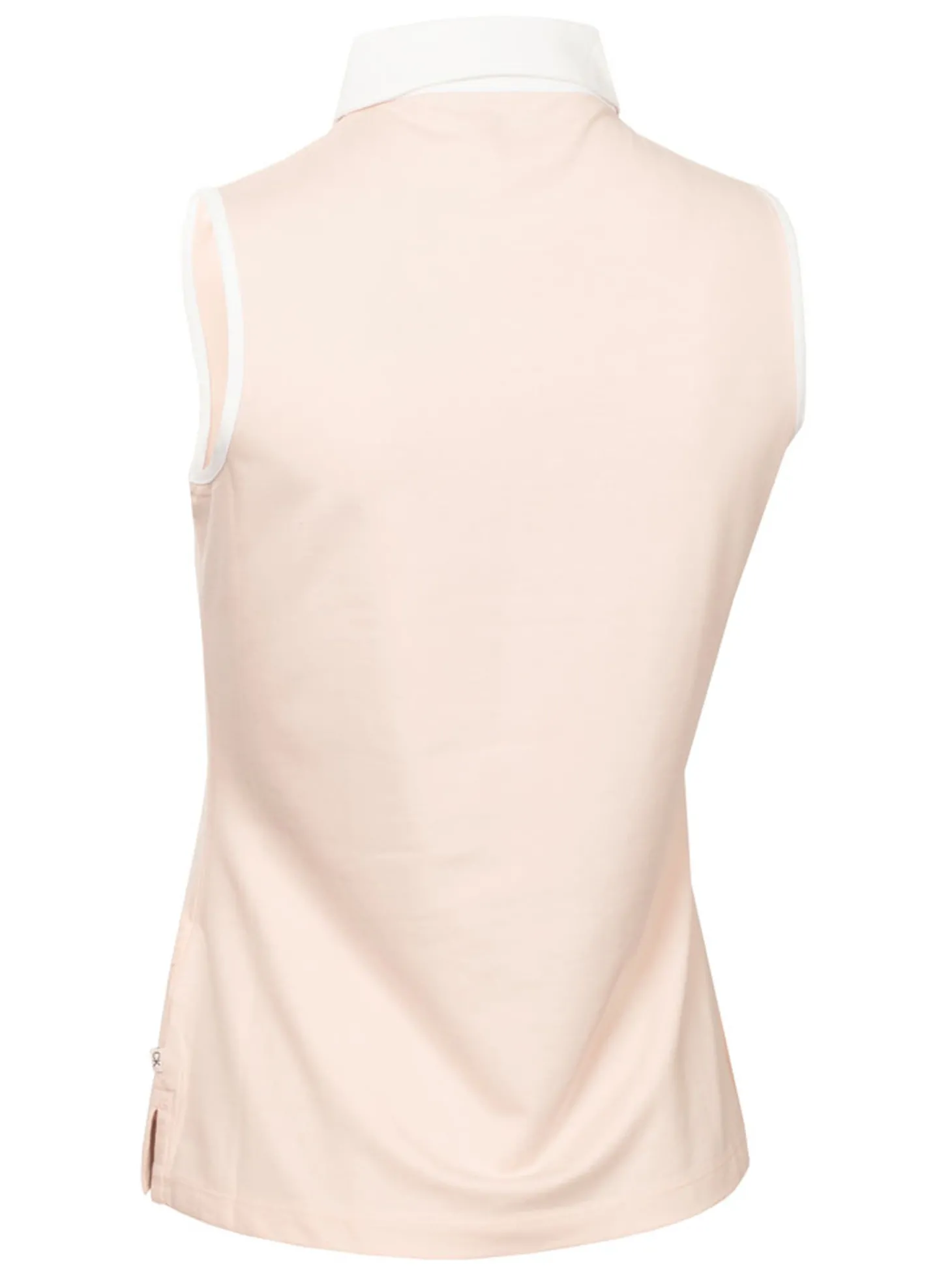 Calvin Klein Womens Bellevue Sleeveless Polo Shirt - Shell Pink