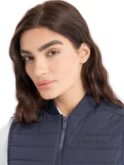 Calvin Klein Womens Beryline Hybrid Gilet - Navy