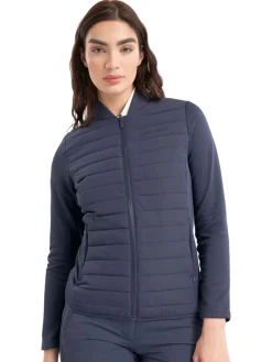 Calvin Klein Womens Beryline Hybrid Jacket - Navy