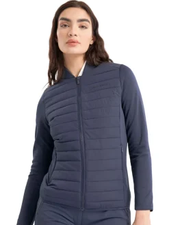 Calvin Klein Womens Beryline Hybrid Jacket - Navy