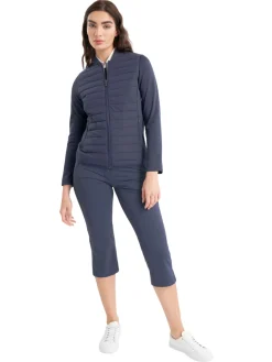 Calvin Klein Womens Beryline Hybrid Jacket - Navy