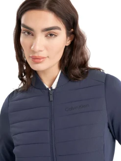Calvin Klein Womens Beryline Hybrid Jacket - Navy