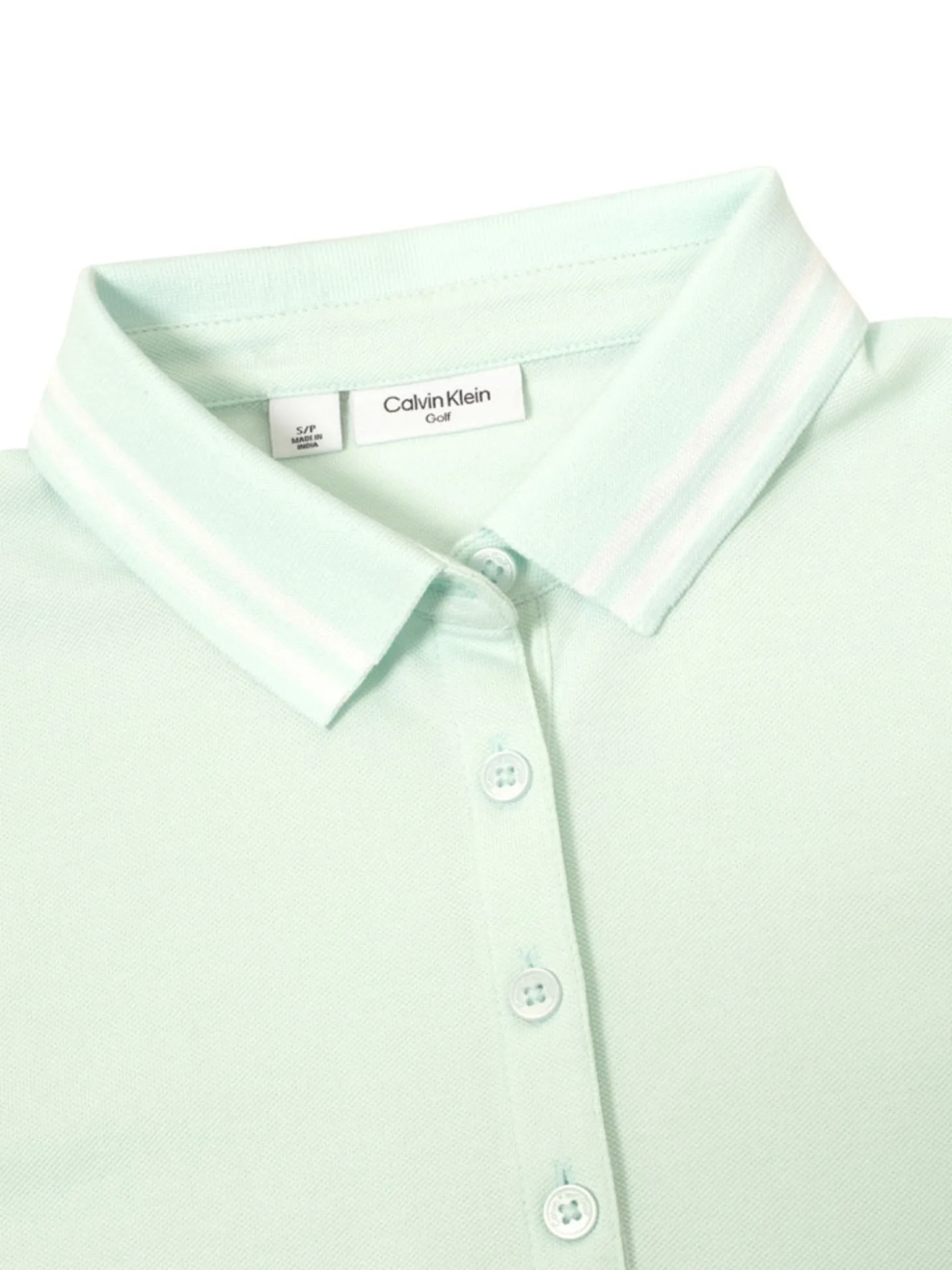 Calvin Klein Womens Brightmeadow Polo Shirt - Light Jade