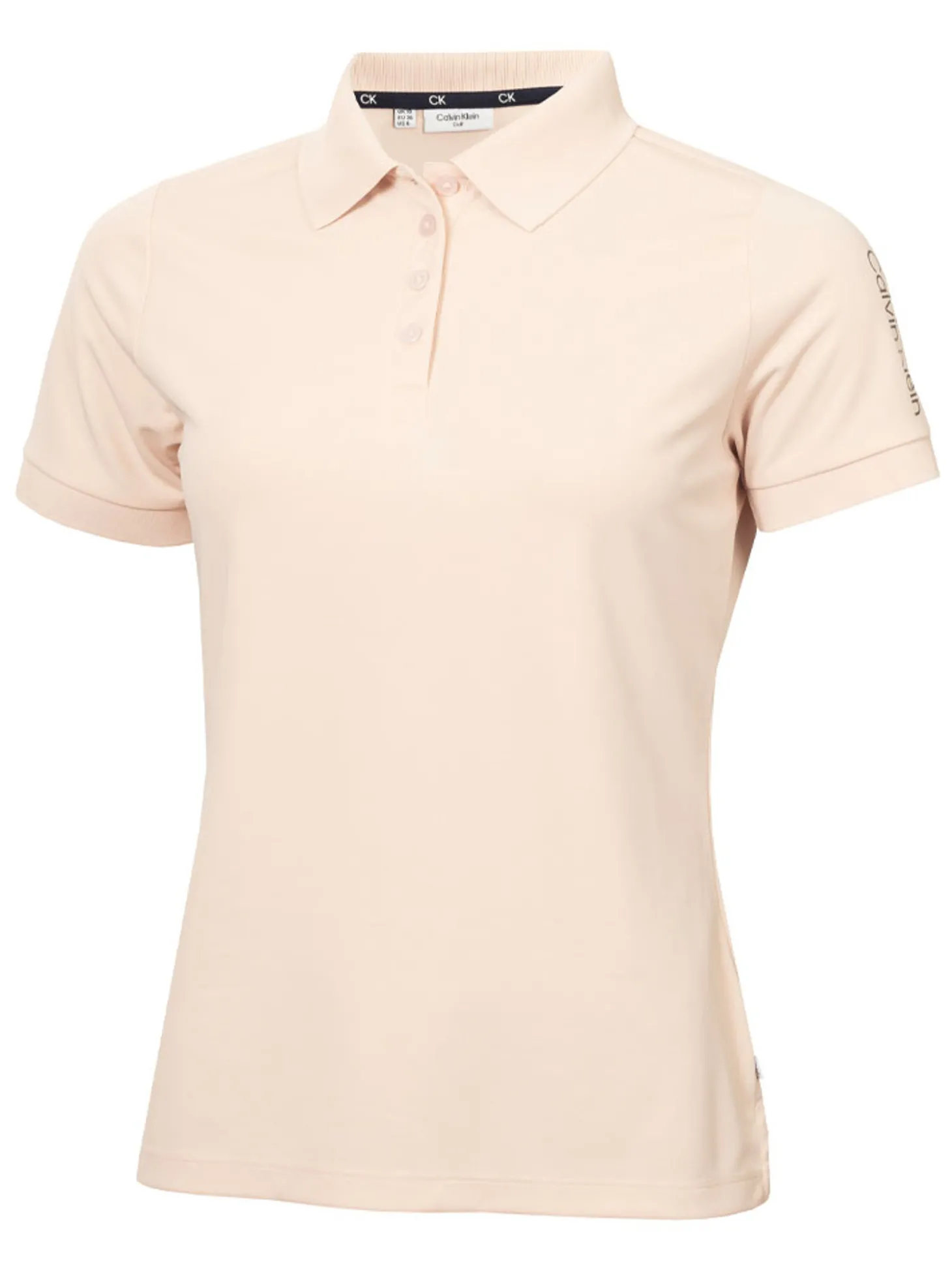 Calvin Klein Womens Club Polo Shirt - Shell Pink
