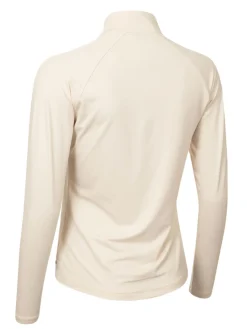 Calvin Klein Womens Dakota Quarter Zip Top - Tapioca