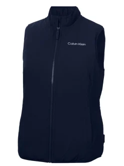 Calvin Klein Womens Faye Full Zip Gilet - Navy