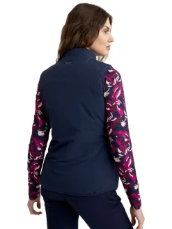 Calvin Klein Womens Faye Full Zip Gilet - Navy