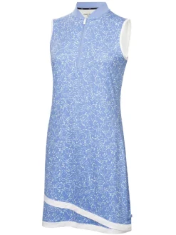 Calvin Klein Womens Harmony Printed Dress - Cornflower Blue