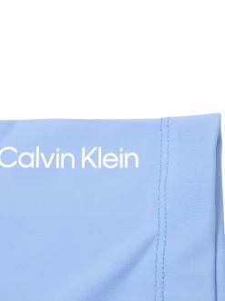 Calvin Klein Womens Harmony Printed Polo Shirt - Cornflower Blue