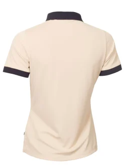 Calvin Klein Womens Layla Short Sleeve Polo - Tapioca